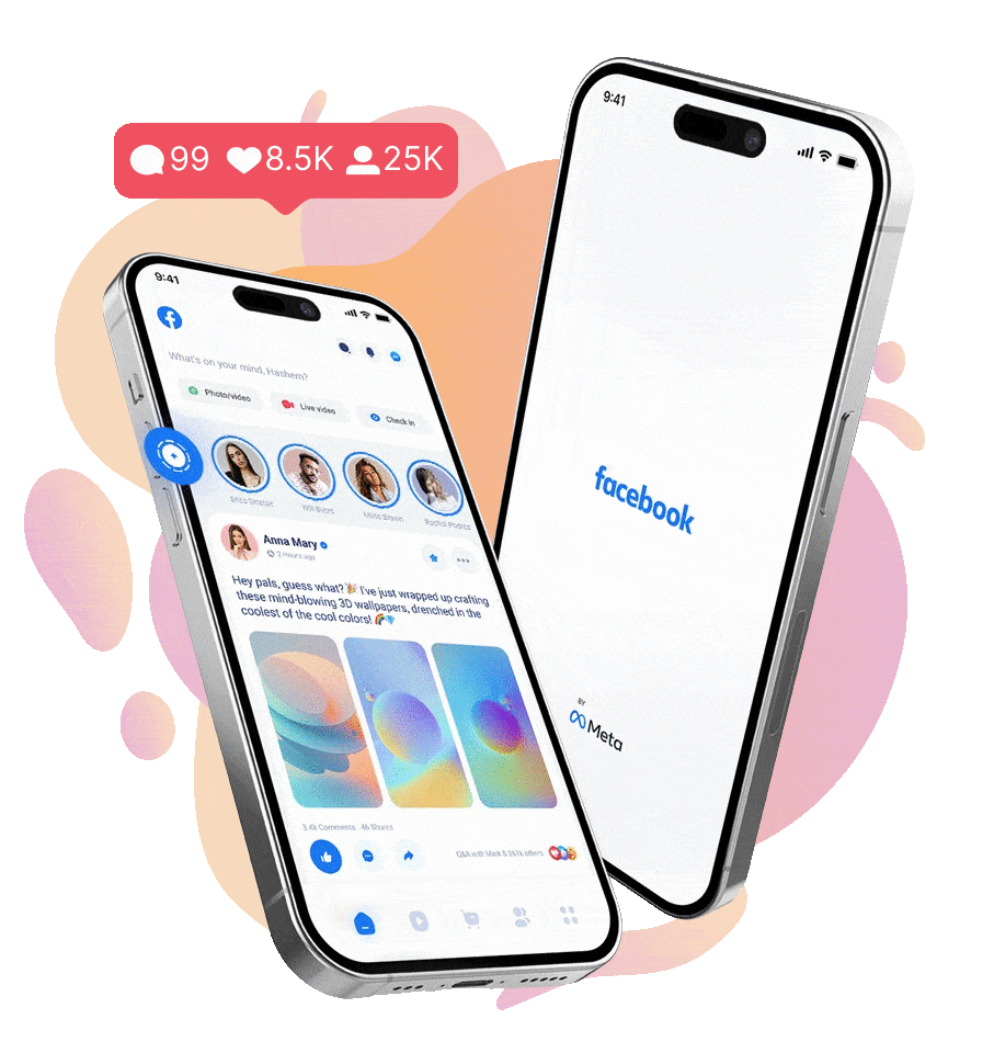 Facebook growth and engagement illustration